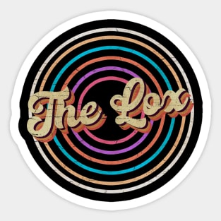 vintage circle line color The Lox Sticker